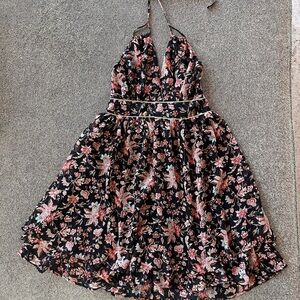 Express Halter Floral Dress
